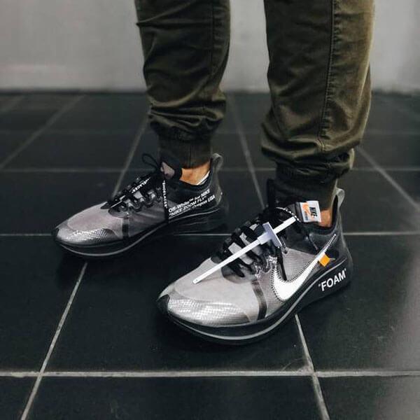 OFF-WHITE × ナイキ コピー   ZOOM FLY SP - オフホワイト × ズームフライ AJ4588